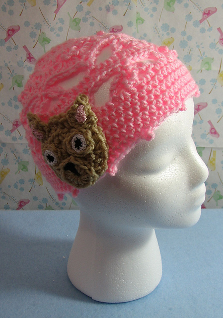 Lace and Flowers Chihuahua Hat