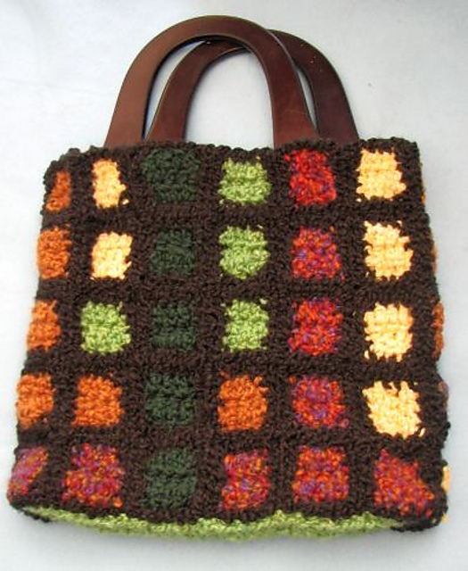 Country Squares Homespun Purse