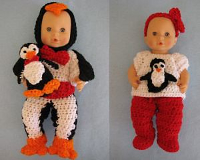 Everyday Outfit and Penguin Costume for Dolls
