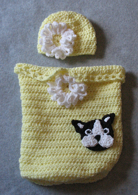 Boston Terrier Baby Cocoon