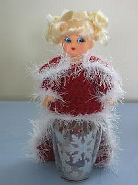 Winter, Bride, Special Occasion Vase Dolls