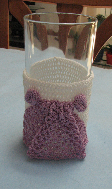 Bride's Glass Cozy