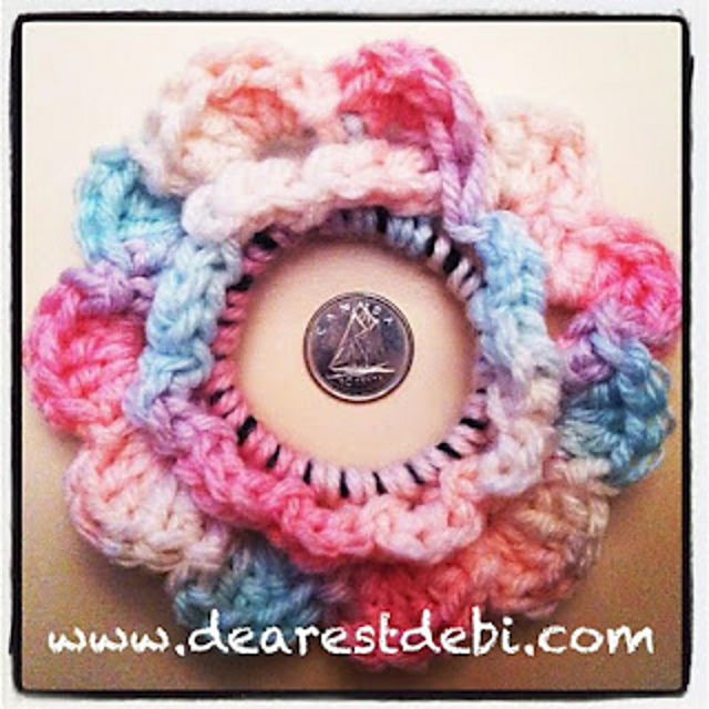 Crochet Hair Elastic Flower