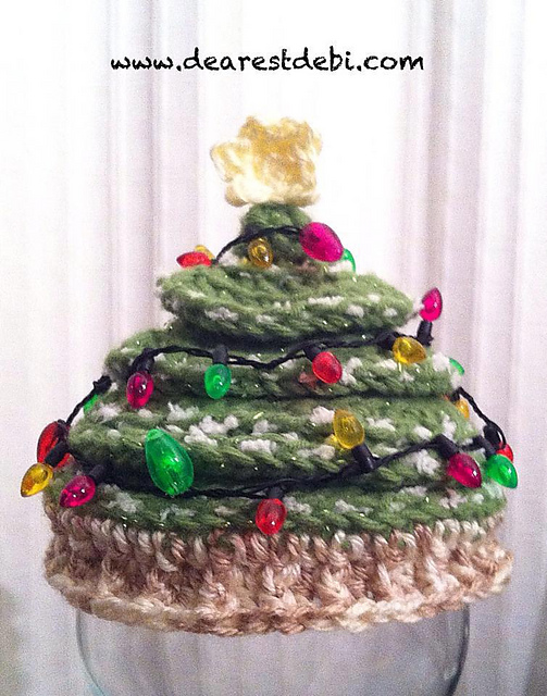 Newborn Christmas Tree Crochet Hat