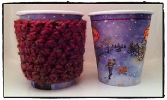 BEing ‘Green’ Crochet Coffee Cozy