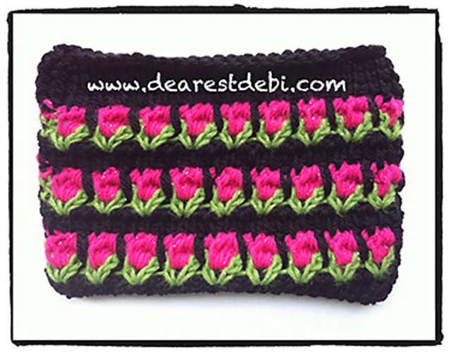Tunisian Roses Clutch