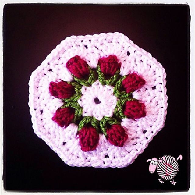 Flower Bud Granny Octagon