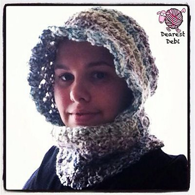 Hooded Cowl with Buttons