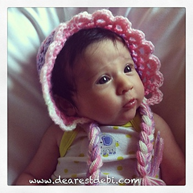 3D Flower Easy Bonnet Newborn