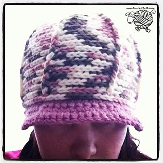 Reversible Ribbed Cap with Brim