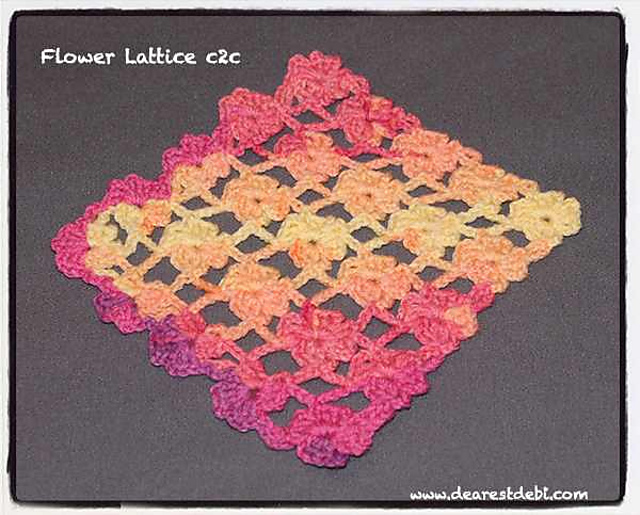 Flower Lattice Corner to Corner