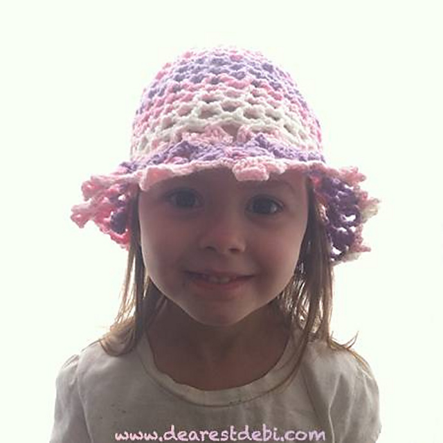 3D Flower Lattice Sun Hat