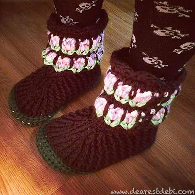Tunisian Roses Garden Boots