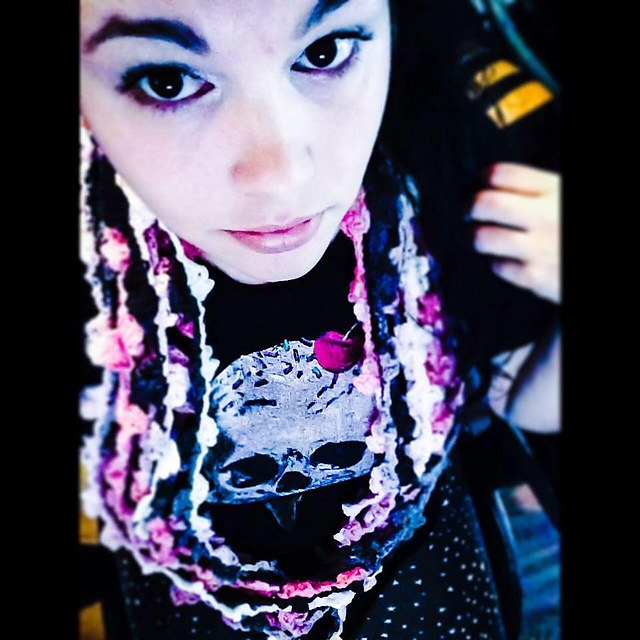 Dancing Flowers Infinity Scarf