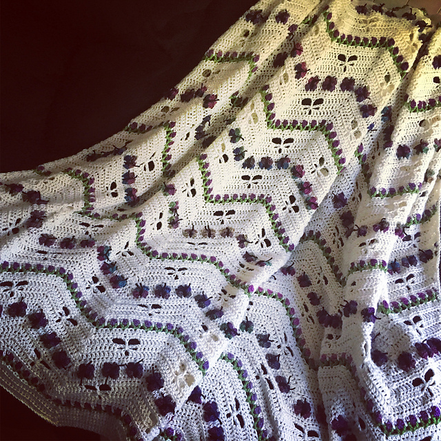 Butterfly Flower Garden Afghan