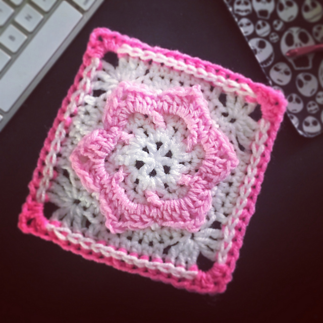 Jazzy Flower Square