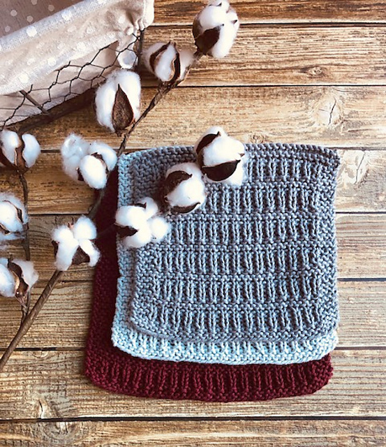Mistletoe Dishcloth