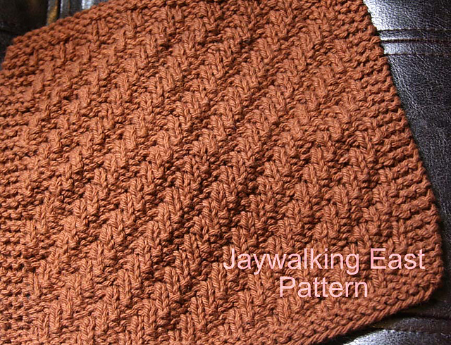 Jaywalking East Dishcloth