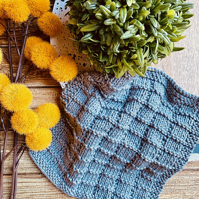 Hidden Squares Dishcloth