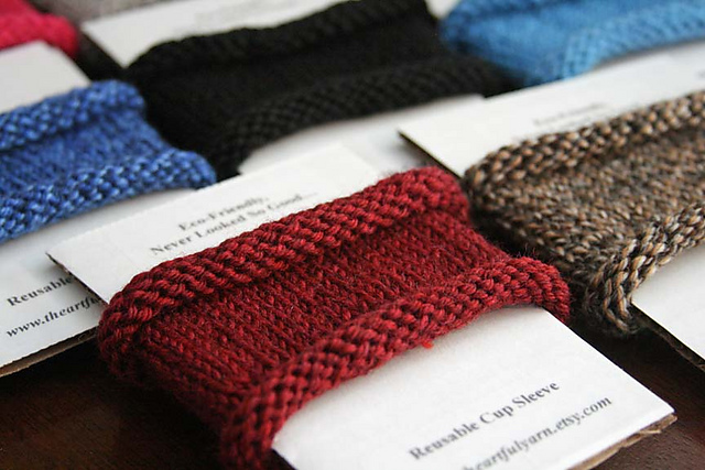 Knitted Cup Cozy/Sleeve