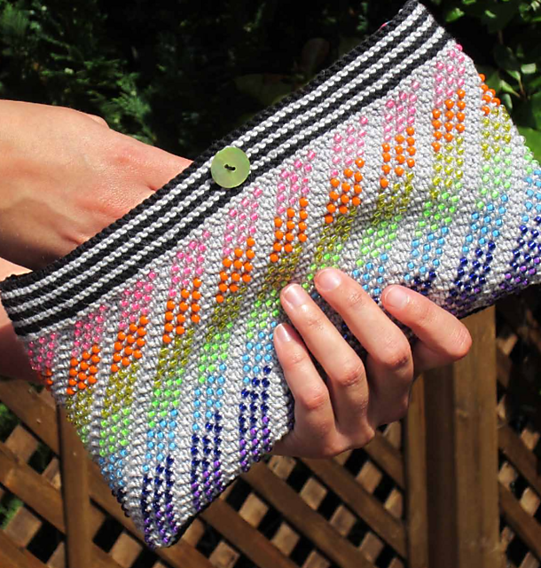 Neon Rainbow Purse