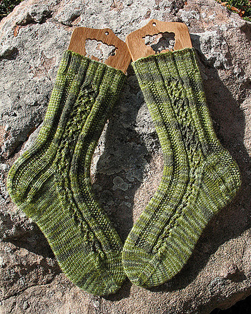 Leaves and Moss Socks