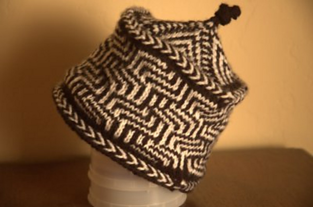 Maze and Chevron Hat