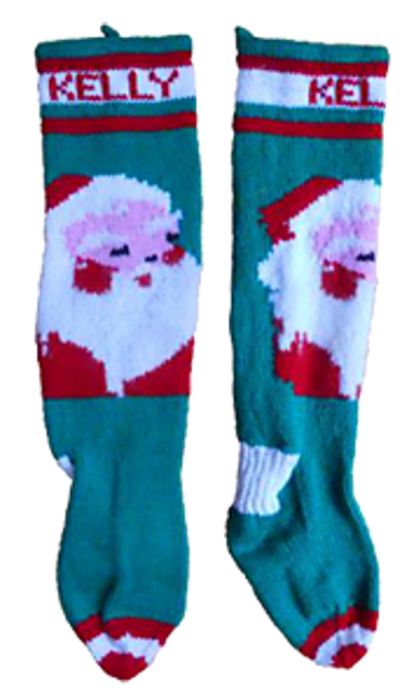 Vintage Santa Christmas Stocking