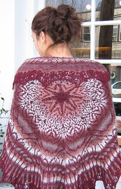 Ravelry: WendyP Stranded Shawl pattern by Deborah Tomasello