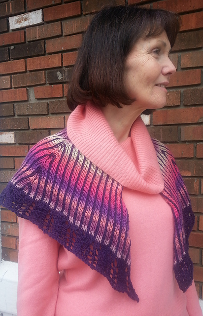 Tropical Sunset Shawl