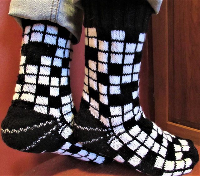 Nestle Your Tootsies Crossword Socks