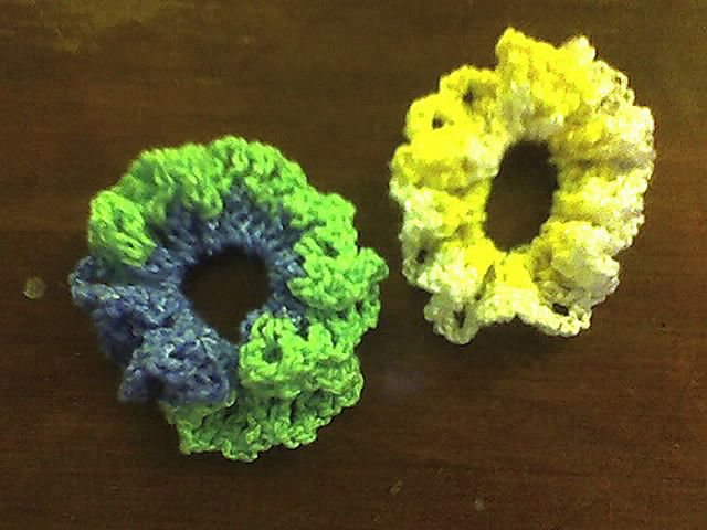 Baby Pompadour Scrunchies