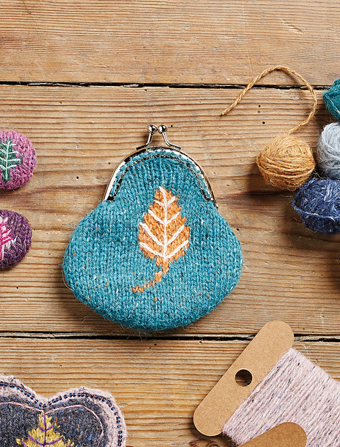 Leaf Motif Purse