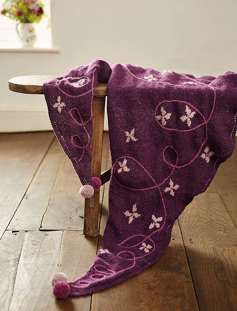 Lilac Petal Shawl
