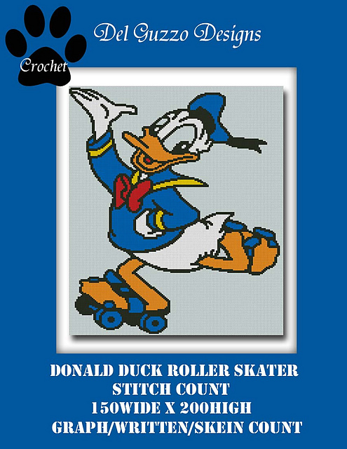 Donald Duck Roller Skater
