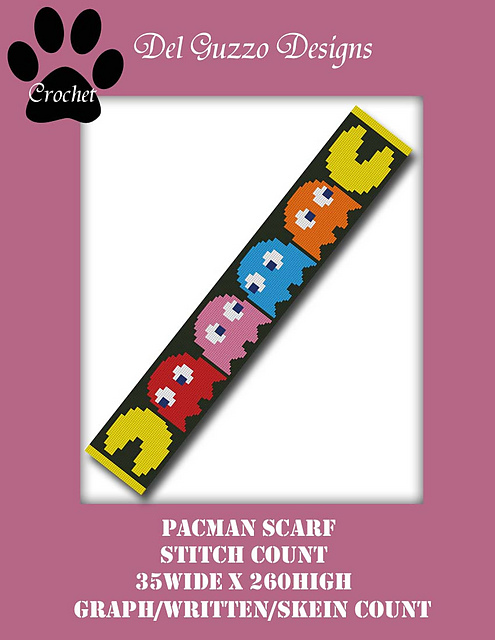 Pacman scarf