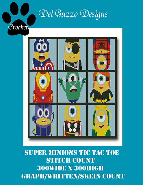 Minions Tic Tac Toe Graphghan