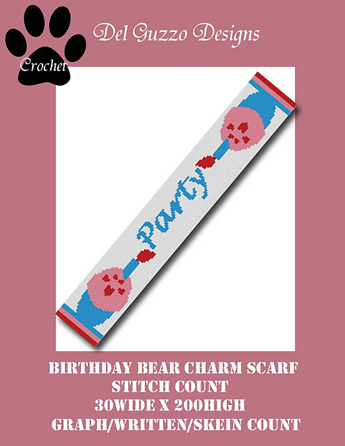 Care Bears Birthday Scarf