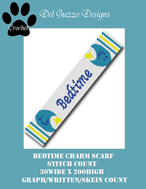 Care Bears Bedtime Scarf Graph