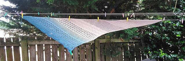 A Day at the Beach Triangle Shawl