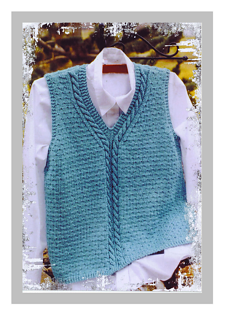 Summer V-Neck Cable Shell WS 129