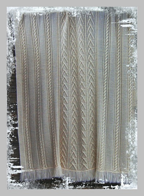 Cable Afghan (Worked in one Piece) HD 615