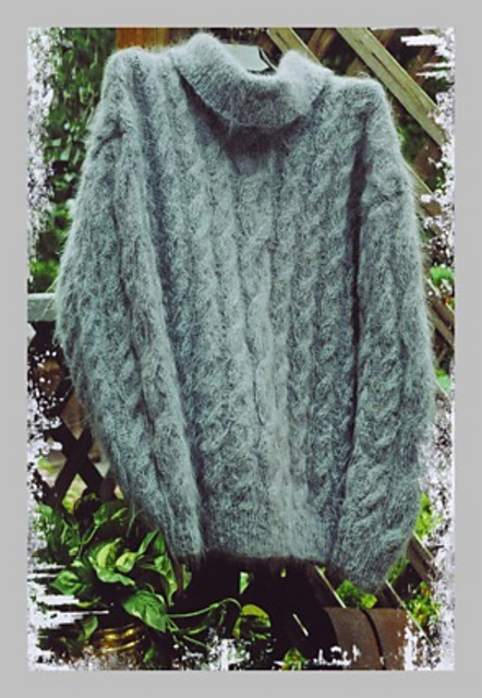 Cowl Neck Cable Sweater WS 103