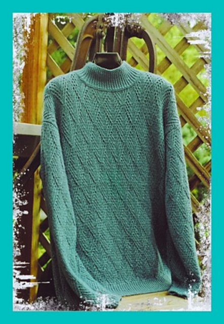 Ribbed Leaf Mock Turtleneck WS 108