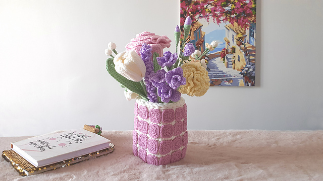 Ceramic Tiles Flower Vase