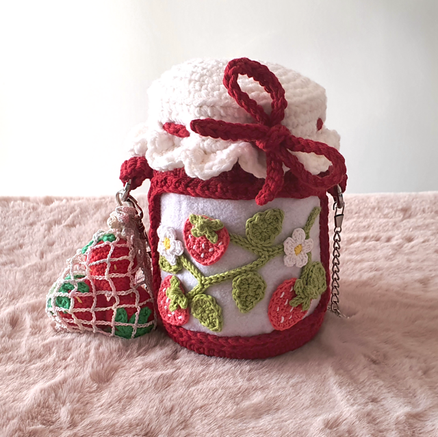 Strawberry Jam Jar Bag