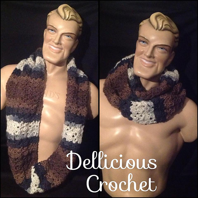 Simple shell infinity scarf