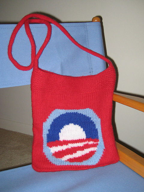 Obama Felted Bag