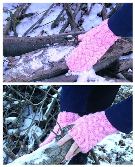 Strawberry Fluff Mitts or Mittens