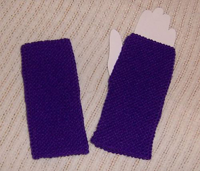 Denise's Very Basic Garter Stitch Wrist Warmers